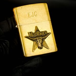 Zippo La Mã 1992 – Đồng Nguyên Khối – Marlboro Longhorns – EJG 17