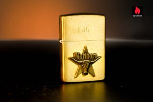 Zippo La Mã 1992 – Đồng Nguyên Khối – Marlboro Longhorns – EJG 19