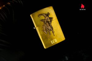 Zippo La Mã 1992 – Marlboro Wild West – LCH – Đồng Nguyên Khối