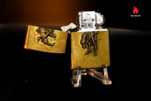 Zippo La Mã 1992 – Marlboro Wild West – RAJ – Đồng Nguyên Khối 1