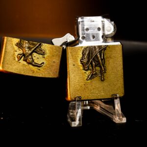 Zippo La Mã 1992 – Marlboro Wild West – RAJ – Đồng Nguyên Khối 1