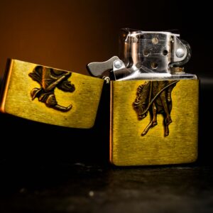 Zippo La Mã 1994 – Đồng Nguyên Khối – Country Store Marlboro Rodeo 7