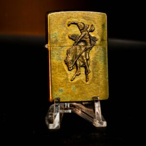 Zippo La Mã 1994 – Đồng Nguyên Khối – Marlboro Rodeo Country Store – Cũ