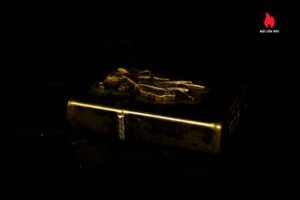 Zippo La Mã 1994 – Đồng Nguyên Khối – Marlboro Rodeo Country Store – Cũ 4