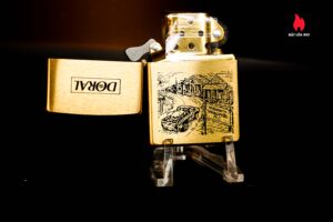 Zippo La Mã 1996 – Đồng Nguyên Khối - Doral Tobaccoville 1
