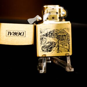 Zippo La Mã 1996 – Đồng Nguyên Khối - Doral Tobaccoville 1