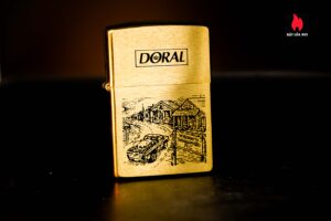 Zippo La Mã 1996 – Đồng Nguyên Khối - Doral Tobaccoville 12
