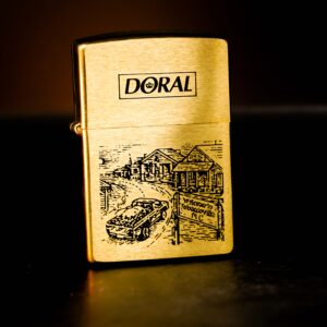 Zippo La Mã 1996 – Đồng Nguyên Khối - Doral Tobaccoville 12