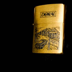 Zippo La Mã 1996 – Đồng Nguyên Khối - Doral Tobaccoville 7
