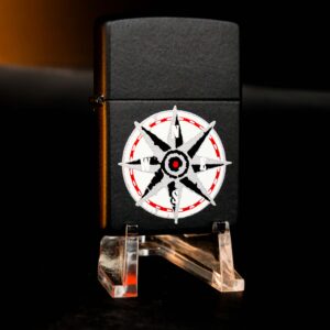 Zippo La Mã 1997 Marlboro Black Matte Compass