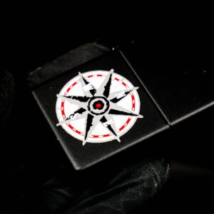 Zippo La Mã 1998 Marlboro Black Matte Compass 2