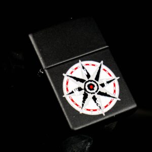 Zippo La Mã 1998 Marlboro Black Matte Compass 3