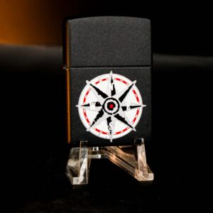 Zippo La Mã 1998 Marlboro Black Matte Compass