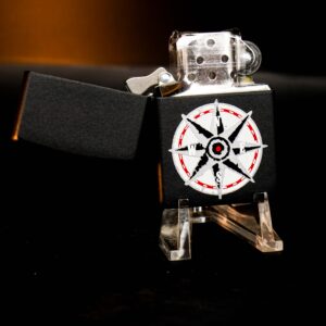 Zippo La Mã 1998 Marlboro Black Matte Compass - Mộc Lồi 1