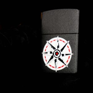 Zippo La Mã 1998 Marlboro Black Matte Compass - Mộc Lồi 11