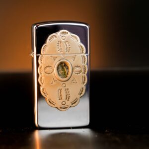 Zippo Slim La Mã 1999 – Indian Cherokee – High Polish Chrome 11