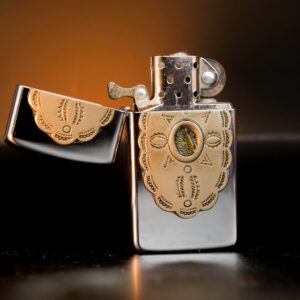 Zippo Slim La Mã 1999 – Indian Cherokee – High Polish Chrome 12