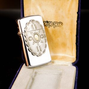 Zippo Slim La Mã 1999 – Indian Cherokee – High Polish Chrome