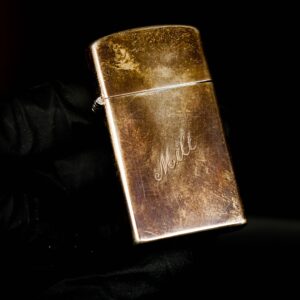 Zippo Slim Xưa 1960 – Sterling Silver – Bạc Nguyên Khối – Milt 17