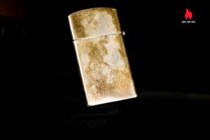 Zippo Slim Xưa 1960 – Sterling Silver – Bạc Nguyên Khối – Milt 18