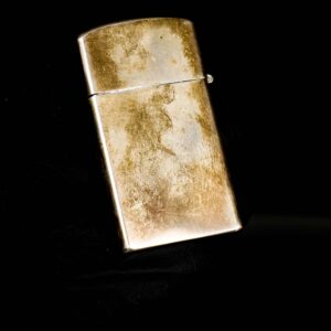 Zippo Slim Xưa 1960 – Sterling Silver – Bạc Nguyên Khối – Milt 18