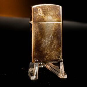 Zippo Slim Xưa 1960 – Sterling Silver – Bạc Nguyên Khối – Milt