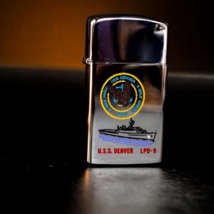 Zippo Slim Xưa 1971 – Cũ – Uss Denver LPD-9 9
