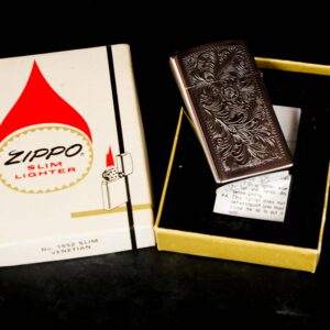 Zippo Slim Xưa 1976 – Venetian – Hoa Văn Ý 3