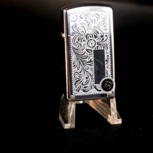 Zippo Slim Xưa 1976 – Venetian – Hoa Văn Ý