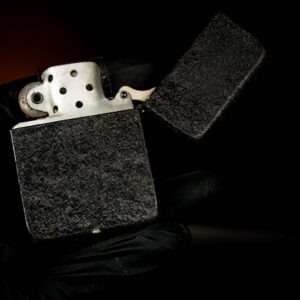 Zippo Xưa 1943 – 1945 – World War II – Black Crackle – Bản Lề 3 Chấu 21