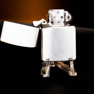 Zippo Xưa 1958 – Cũ – Brushed Chrome – Trơn 2 Mặt – Plain 1