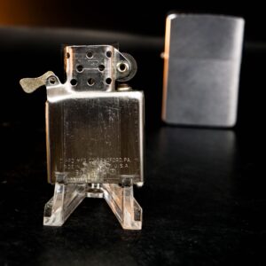 Zippo Xưa 1958 – Cũ – Brushed Chrome – Trơn 2 Mặt – Plain 3