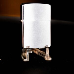 Zippo Xưa 1958 – Cũ – Brushed Chrome – Trơn 2 Mặt – Plain