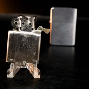 Zippo Xưa 1958 – Cũ – Brushed Chrome – Trơn 2 Mặt – Plain 4
