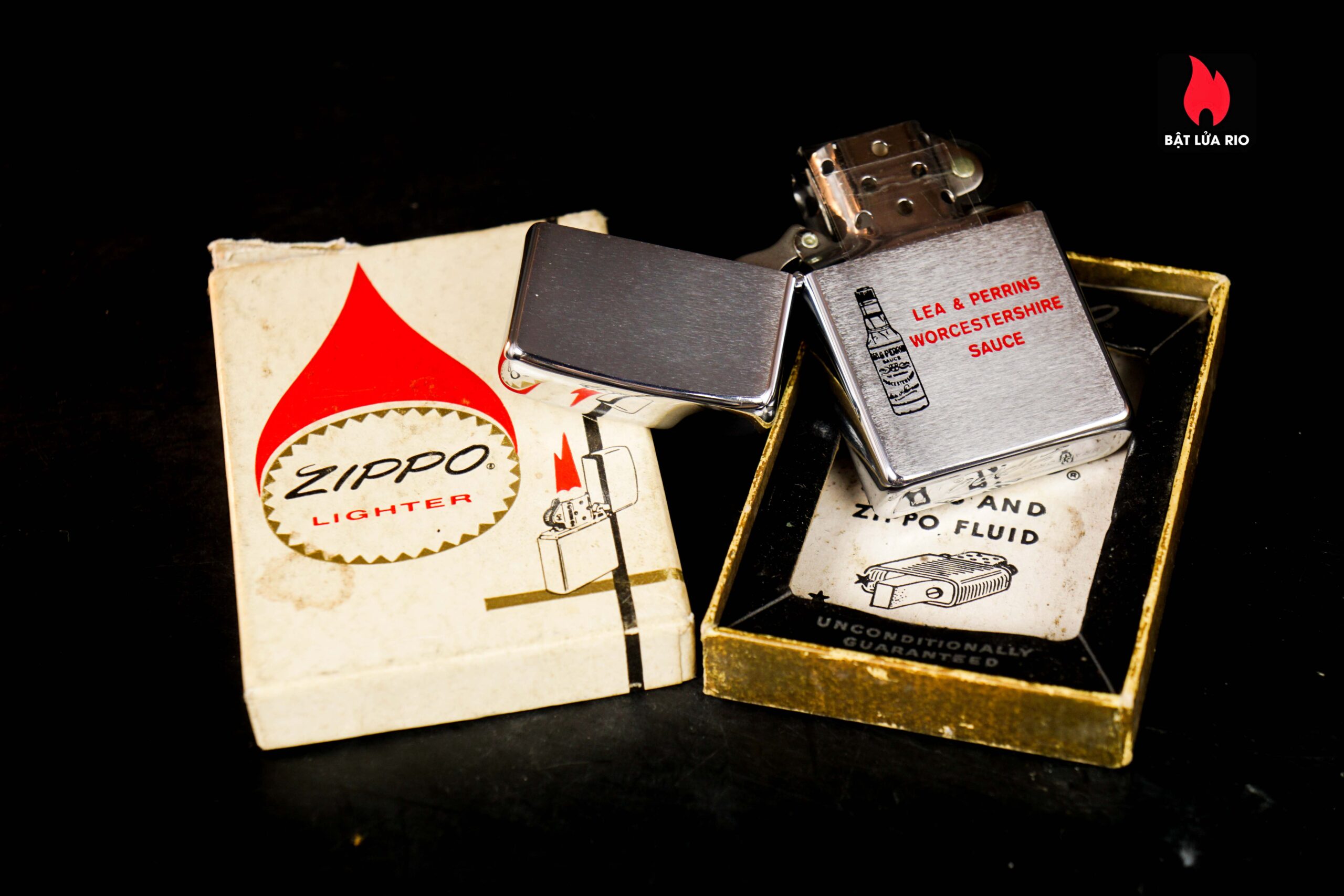 Zippo Xưa 1970 – Lea & Perrins Worcestershire Sauce 2