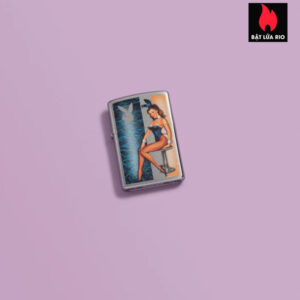 Zippo 48374 - Zippo Playboy Pinup Brushed Chrome 1