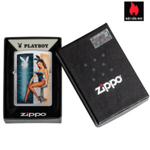 Zippo 48374 - Zippo Playboy Pinup Brushed Chrome 3