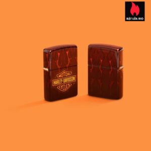 Zippo 48994 - Zippo Harley-Davidson® Flames 540 Fusion Tumbled Brass 1