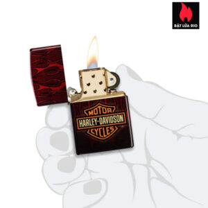 Zippo 48994 - Zippo Harley-Davidson® Flames 540 Fusion Tumbled Brass 2