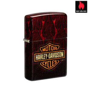 Zippo 48994 - Zippo Harley-Davidson® Flames 540 Fusion Tumbled Brass