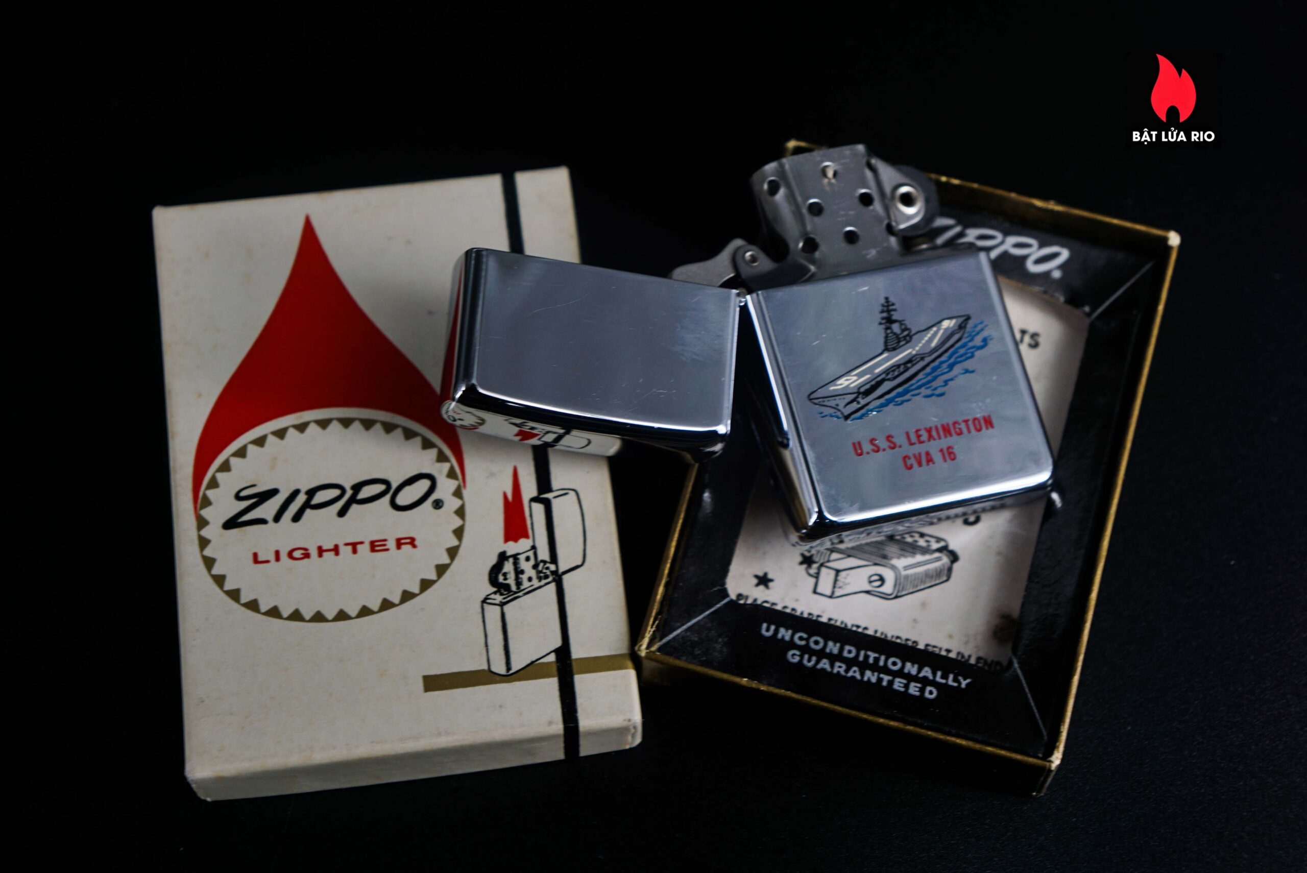 Zippo Xưa 1961 – USS Lexington CVA-16 3