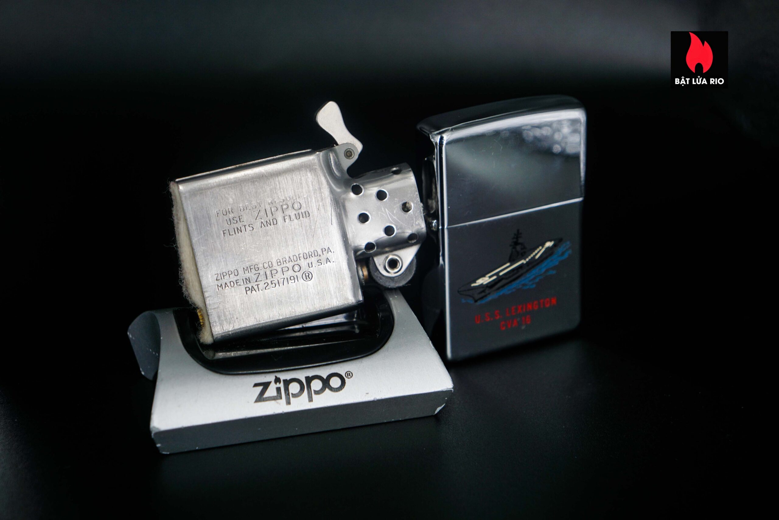 Zippo Xưa 1961 – USS Lexington CVA-16 8