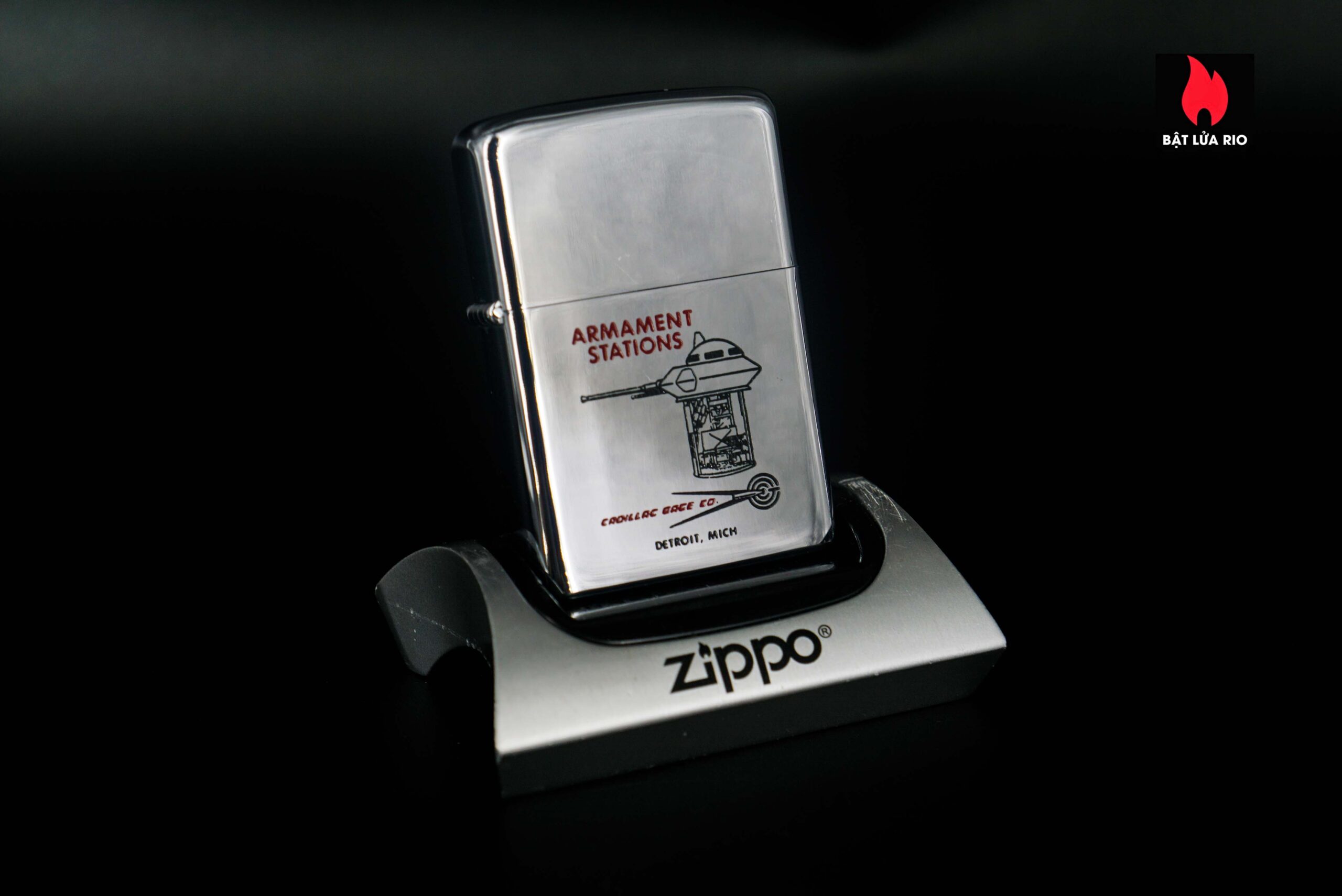 Zippo Xưa 1970 – Armament Stations - Cadillac Gage Co.