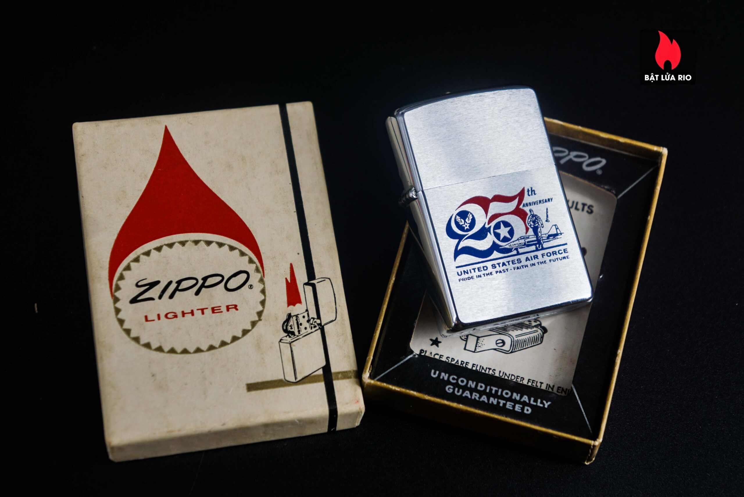 Zippo Xưa 1972 – Air Force United States 25Th Anniversary 2