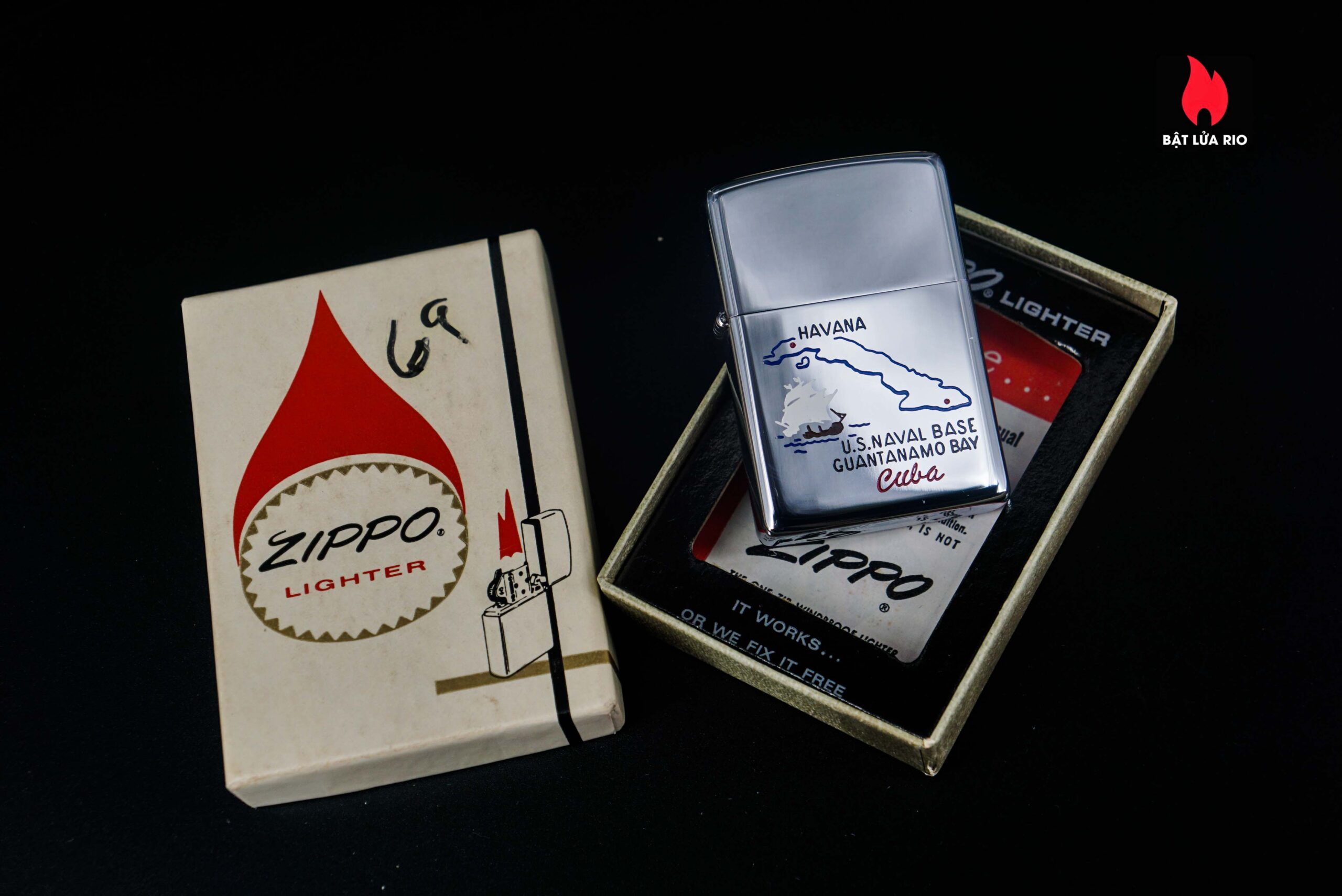Zippo Xưa 1975 – US Naval Base Guantanamo Bay CUBA 1
