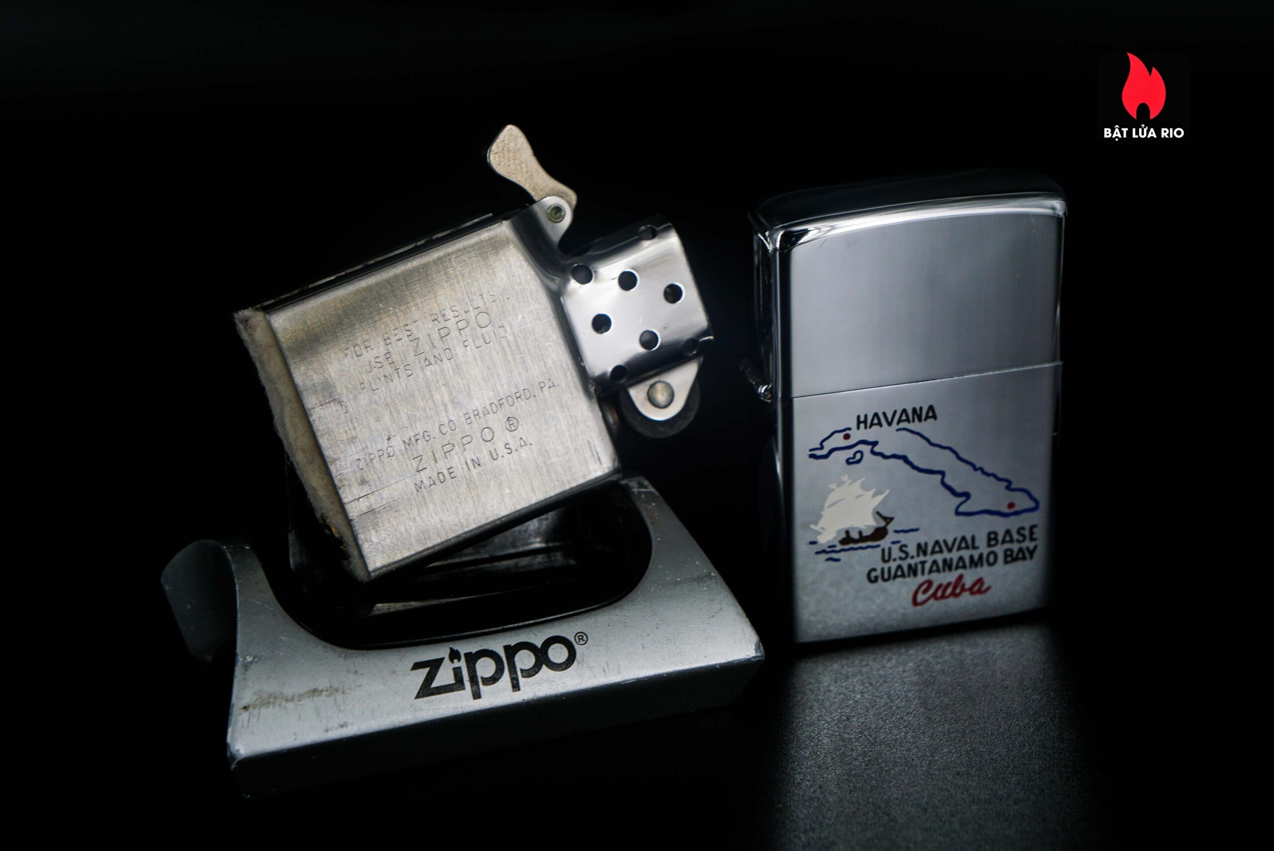 Zippo Xưa 1975 – US Naval Base Guantanamo Bay CUBA 4