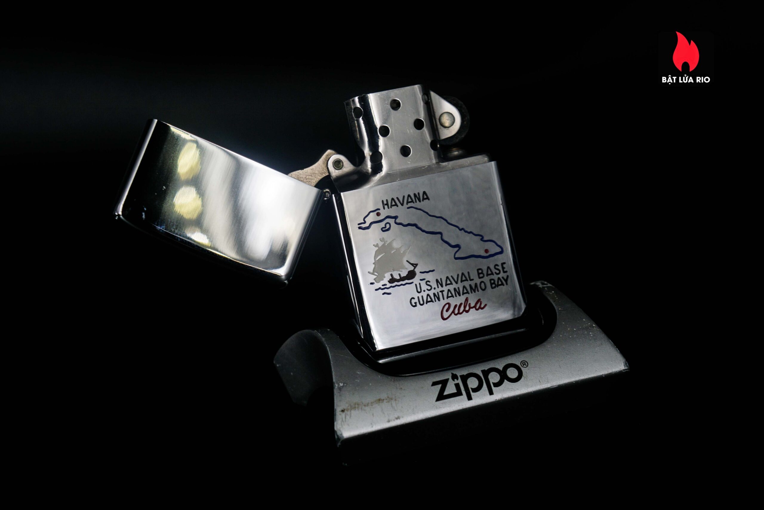 Zippo Xưa 1975 – US Naval Base Guantanamo Bay CUBA 5