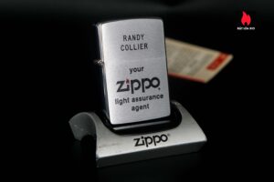 Zippo Xưa 1978 – Salesman Zippo – RANDY COLLIER Your Zippo Light Assurance Agent