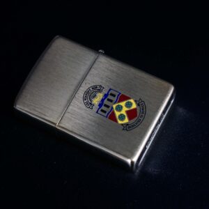 Zippo Xưa 1980 – Golden Elegance Diagonal Swirl Regular – USS Roanoke AOR-7 6