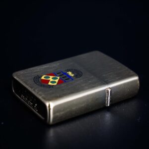 Zippo Xưa 1980 – Golden Elegance Diagonal Swirl Regular – USS Roanoke AOR-7 9